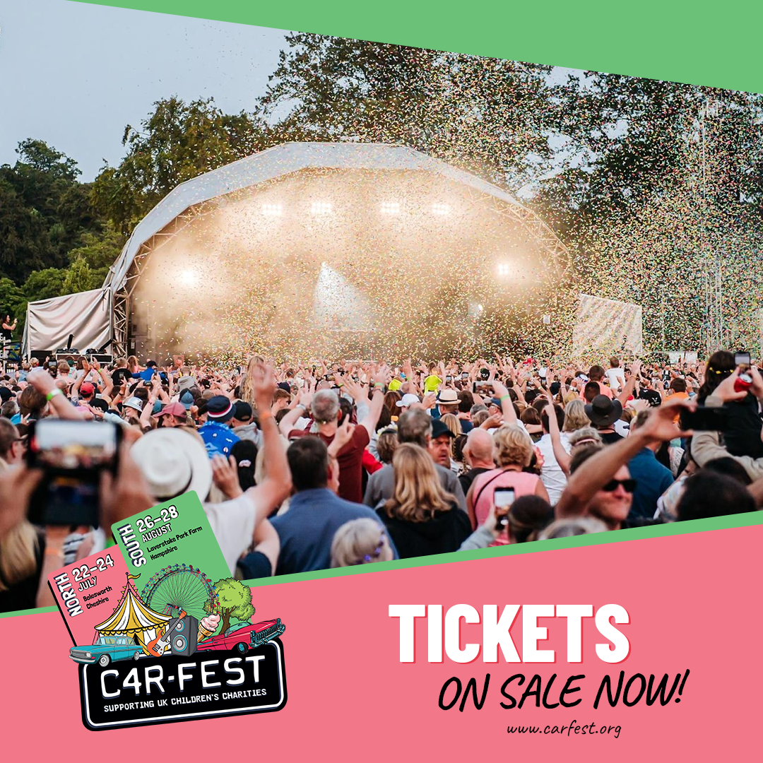 CarFest 'tickets on sale now' graphic