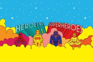 Camp Bestival Heroes vs Superheroes logo